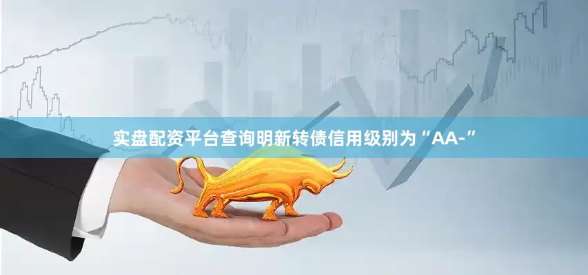 实盘配资平台查询明新转债信用级别为“AA-”
